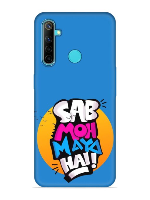 Sab Moh Moya Embossed Soft Silicone Case for Realme 5 Zapvi