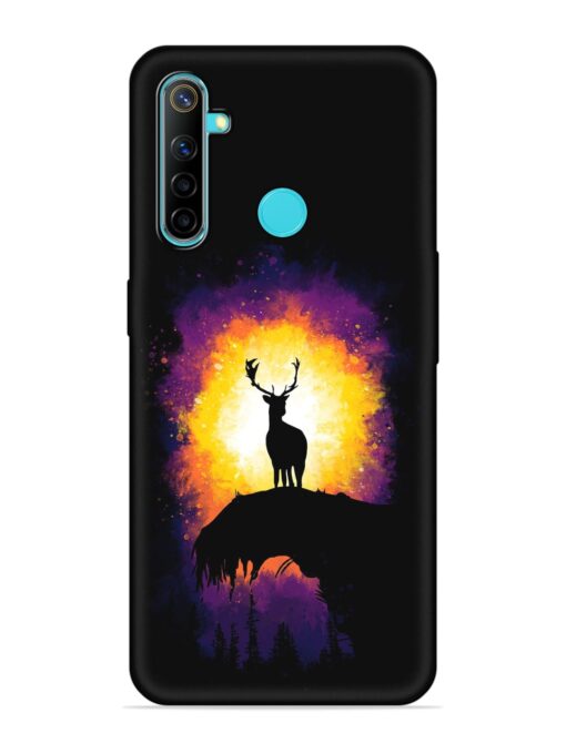 Elk Animal Art Embossed Soft Silicone Case for Realme 5 Zapvi