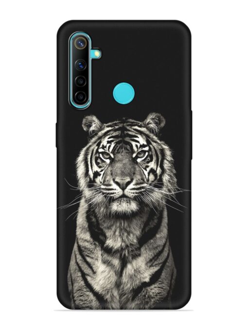 Tiger Art Embossed Soft Silicone Case for Realme 5 Zapvi