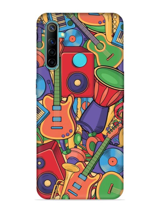 Colorful Music Art Embossed Soft Silicone Case for Realme 5 Zapvi