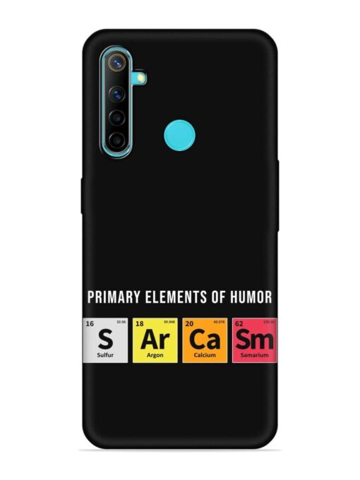 Primary Elements Humor Embossed Soft Silicone Case for Realme 5I Zapvi