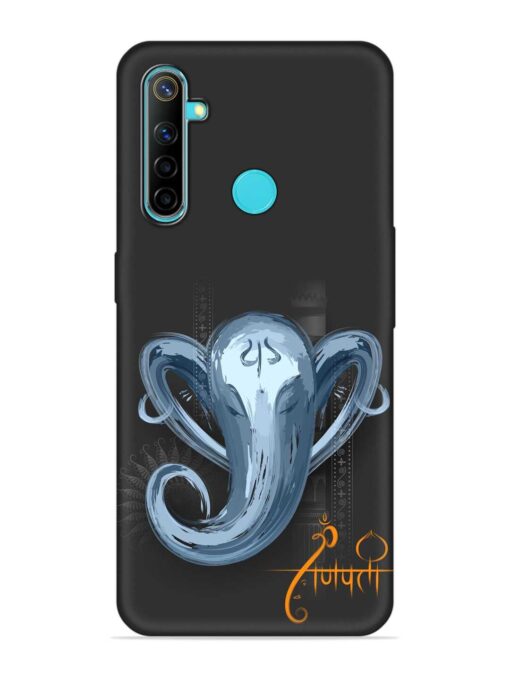 Illustration Lord Ganpati Embossed Soft Silicone Case for Realme 5I Zapvi