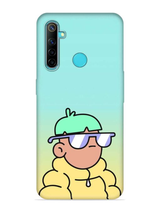 Doodles Cool Character Embossed Soft Silicone Case for Realme 5I