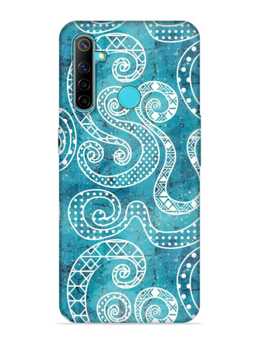 Vintage Curved Seamless Embossed Soft Silicone Case for Realme 5I Zapvi