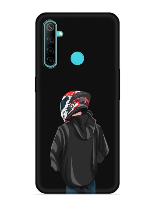 Motorcycle Rider Embossed Soft Silicone Case for Realme 5I