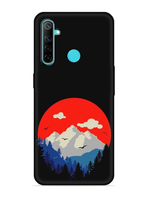 Mountain Abstract Embossed Soft Silicone Case for Realme 5I Zapvi