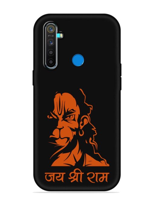 Angry Hanuman Embossed Soft Silicone Case for Realme 5 Pro Zapvi