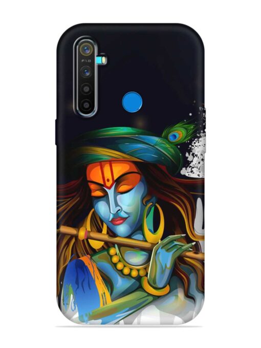 Krishna Art Embossed Soft Silicone Case for Realme 5 Pro