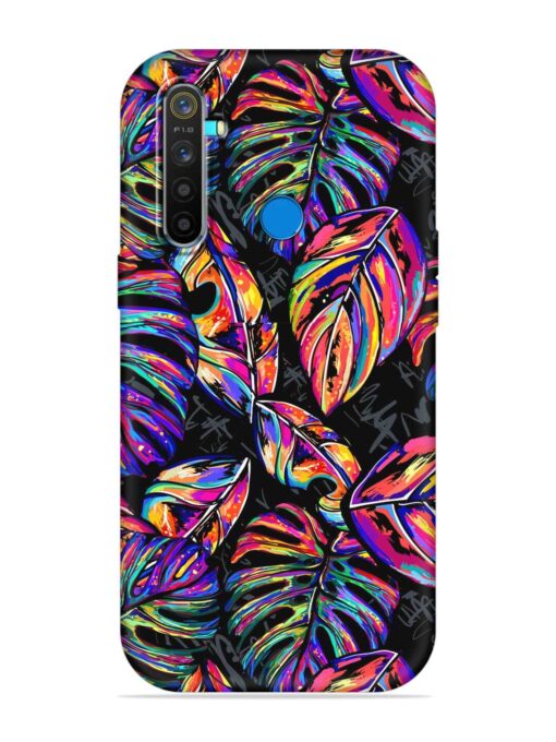 Tropical Seamless Vector Embossed Soft Silicone Case for Realme 5 Pro Zapvi