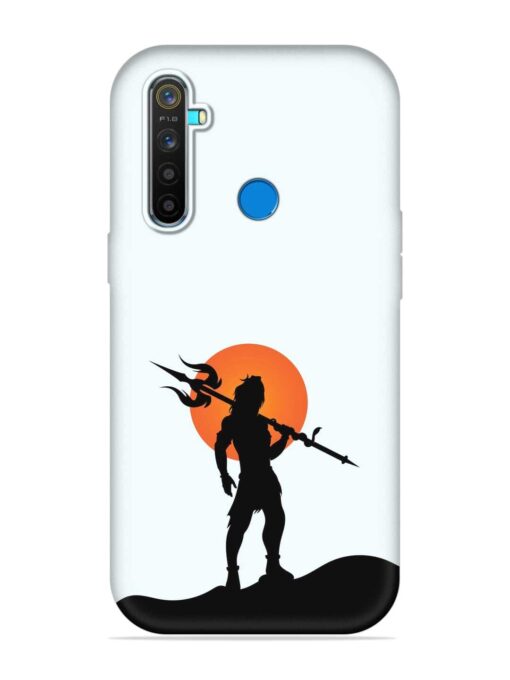 Lord Mahadev Trendy Embossed Soft Silicone Case for Realme 5 Pro Zapvi