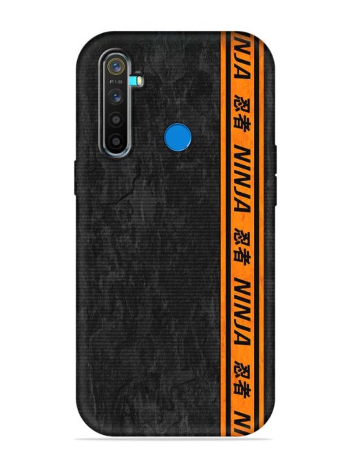 Ninja Srtips Embossed Soft Silicone Case for Realme 5 Pro Zapvi