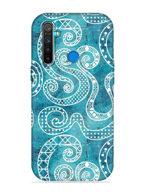 Vintage Curved Seamless Embossed Soft Silicone Case for Realme 5 Pro Zapvi