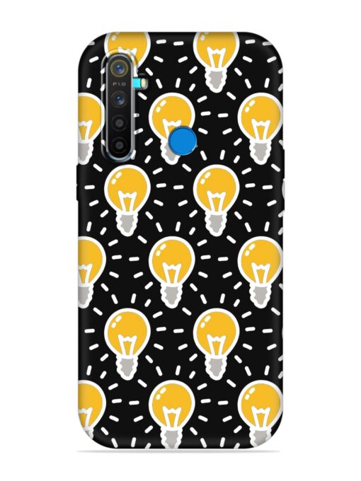 Light Bulb Seamless Embossed Soft Silicone Case for Realme 5 Pro Zapvi