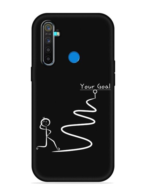 Your Goal Embossed Soft Silicone Case for Realme 5 Pro Zapvi