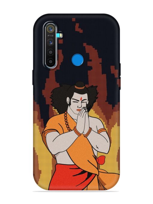 Shree Ram Vector Embossed Soft Silicone Case for Realme 5 Pro Zapvi