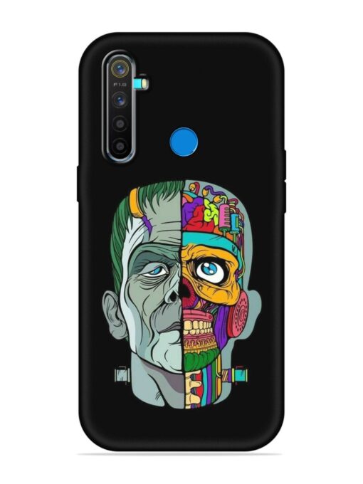 Men Vs Skull Embossed Soft Silicone Case for Realme 5 Pro Zapvi