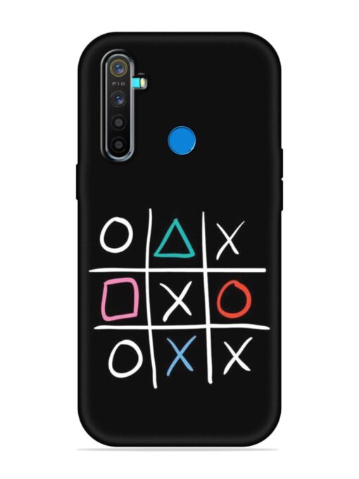 Super Neon Tic-Tac-Toe Embossed Soft Silicone Case for Realme 5 Pro