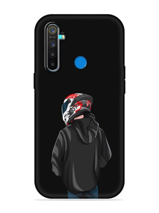 Motorcycle Rider Embossed Soft Silicone Case for Realme 5 Pro