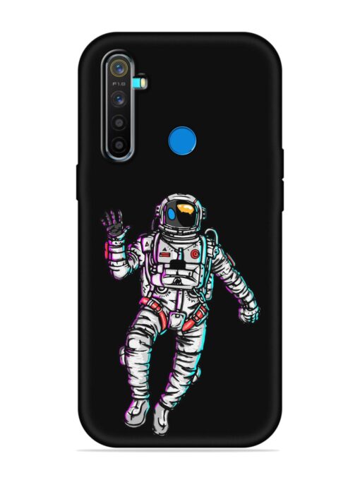 Spaceman Embossed Soft Silicone Case for Realme 5 Pro Zapvi