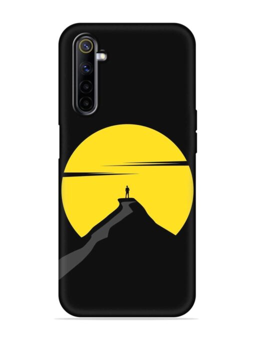 Black Ultra Vector Embossed Soft Silicone Case for Realme 6