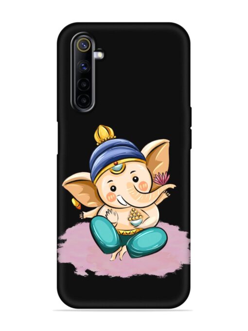 Bal Ganesh Vector Art Embossed Soft Silicone Case for Realme 6