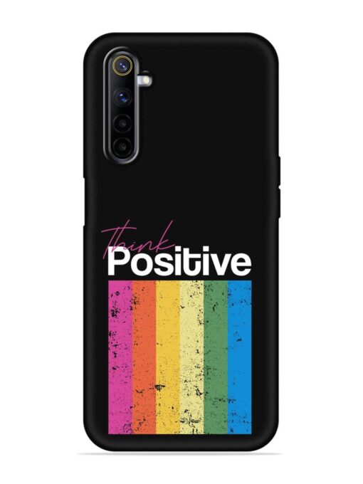 Think Positive Typography Embossed Soft Silicone Case for Realme 6