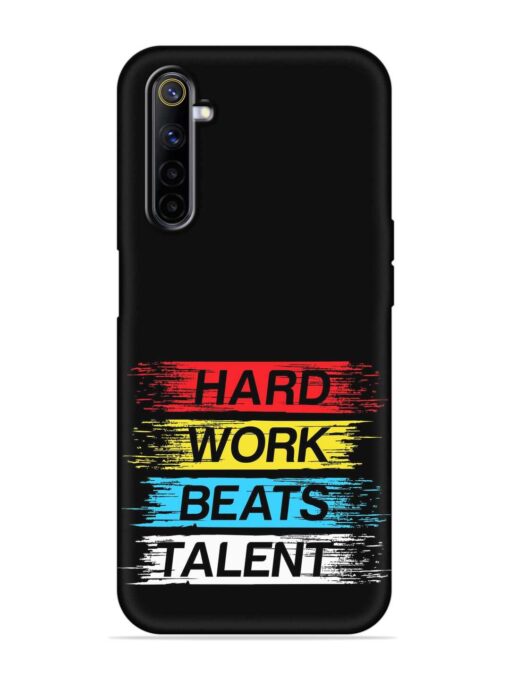 Hard Work Beats Embossed Soft Silicone Case for Realme 6