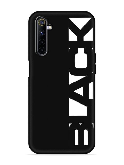 Black Typo Embossed Soft Silicone Case for Realme 6