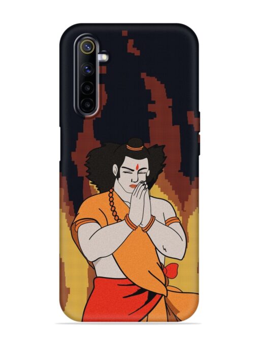 Shree Ram Vector Embossed Soft Silicone Case for Realme 6 Zapvi