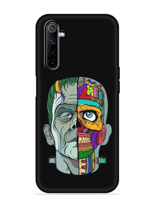 Men Vs Skull Embossed Soft Silicone Case for Realme 6