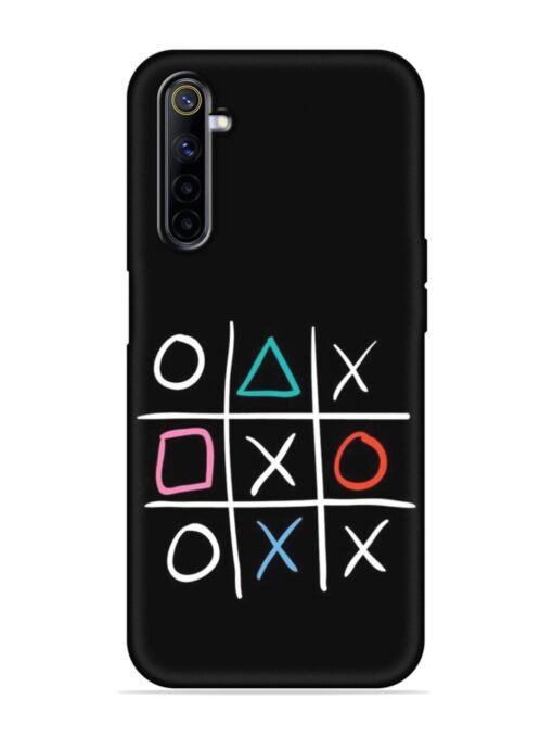 Super Neon Tic-Tac-Toe Embossed Soft Silicone Case for Realme 6