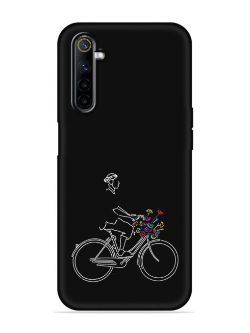 Minimalist Cycle Art Embossed Soft Silicone Case for Realme 6