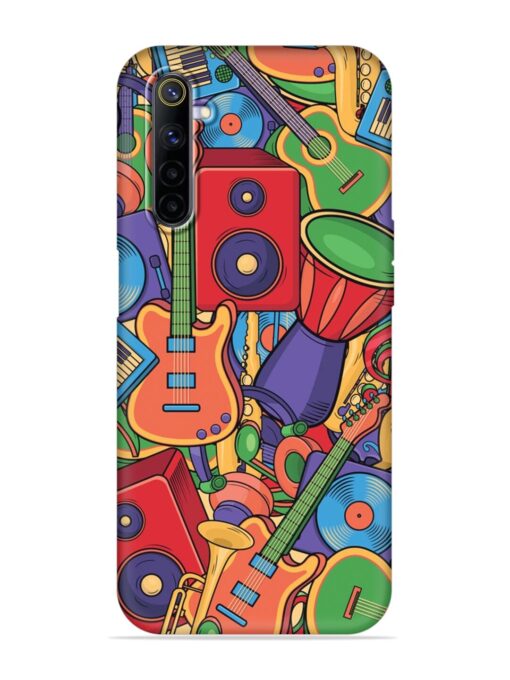 Colorful Music Art Embossed Soft Silicone Case for Realme 6