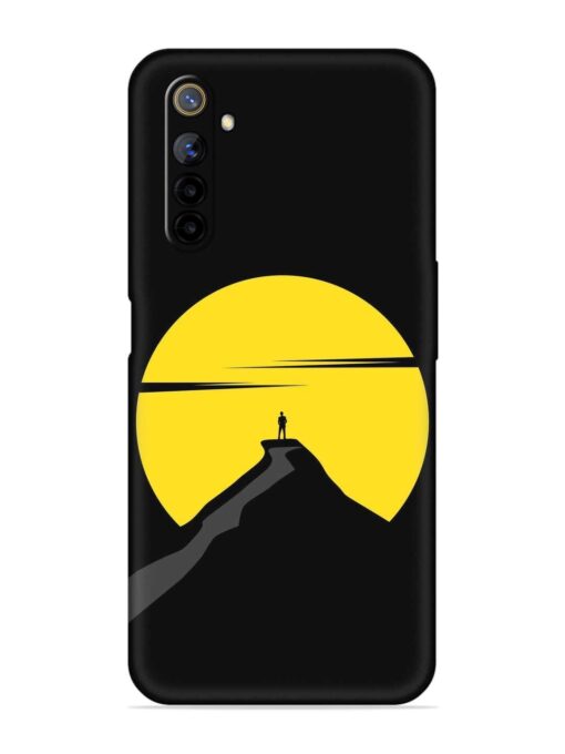 Black Ultra Vector Embossed Soft Silicone Case for Realme 6I Zapvi