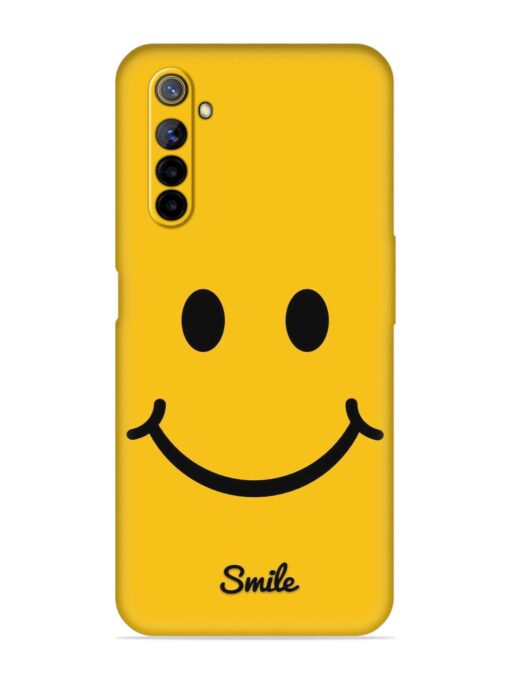 Yellow Smiley Embossed Soft Silicone Case for Realme 6I Zapvi