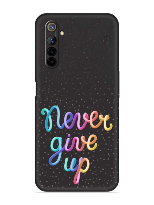 Colorful Stylized Rainbow Embossed Soft Silicone Case for Realme 6I Zapvi