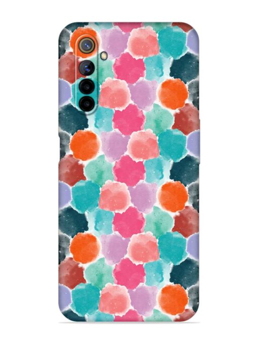 Colorful Seamless Pattern Embossed Soft Silicone Case for Realme 6I Zapvi