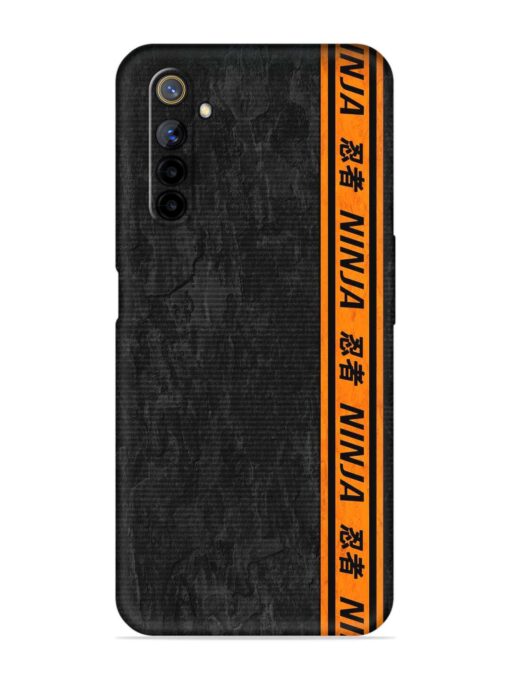 Ninja Srtips Embossed Soft Silicone Case for Realme 6I Zapvi