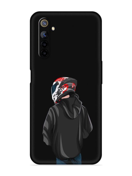 Motorcycle Rider Embossed Soft Silicone Case for Realme 6I Zapvi