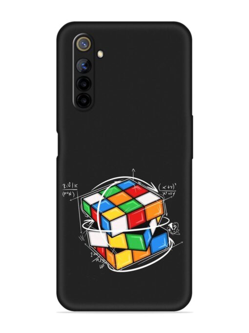 Cubik Vector Embossed Soft Silicone Case for Realme 6I Zapvi