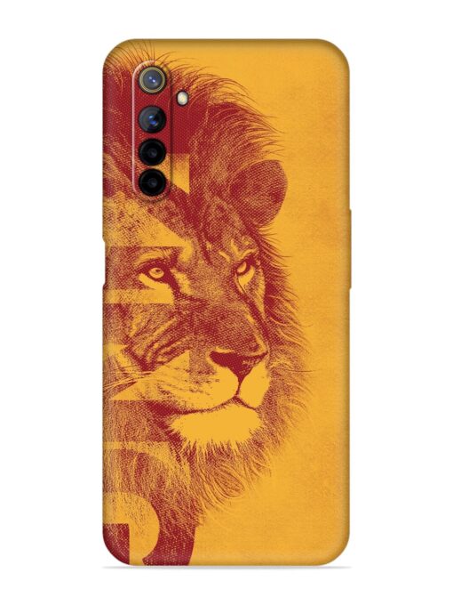 Gold Lion Crown Art Embossed Soft Silicone Case for Realme 6I Zapvi