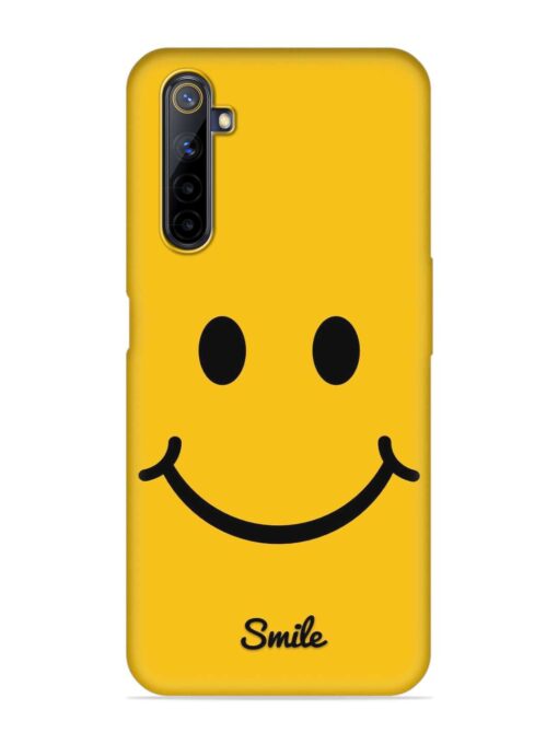 Yellow Smiley Embossed Soft Silicone Case for Realme 6 Pro