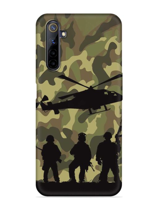 Army Heros Embossed Soft Silicone Case for Realme 6 Pro