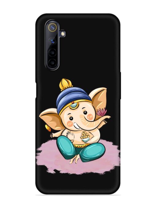 Bal Ganesh Vector Art Embossed Soft Silicone Case for Realme 6 Pro