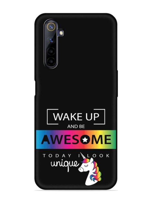 Inspirational Quote Unicorn Embossed Soft Silicone Case for Realme 6 Pro