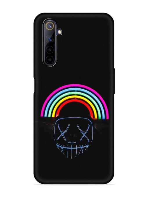 Mask Rainbow Embossed Soft Silicone Case for Realme 6 Pro