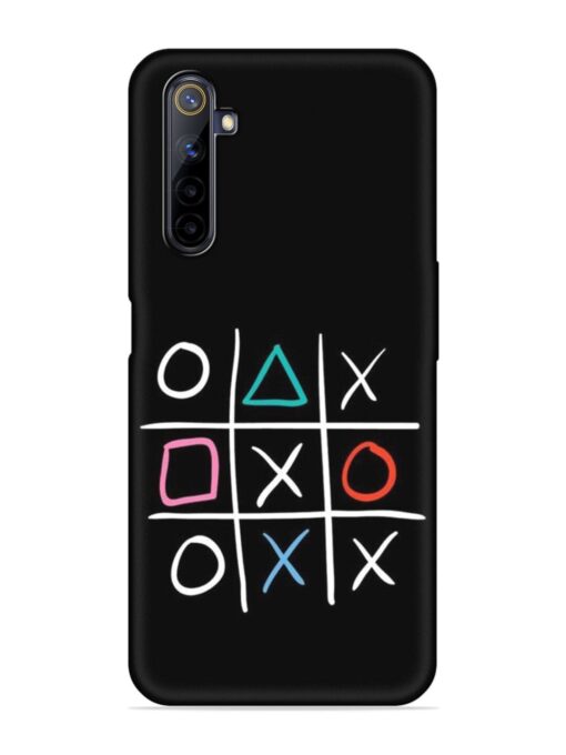 Super Neon Tic-Tac-Toe Embossed Soft Silicone Case for Realme 6 Pro