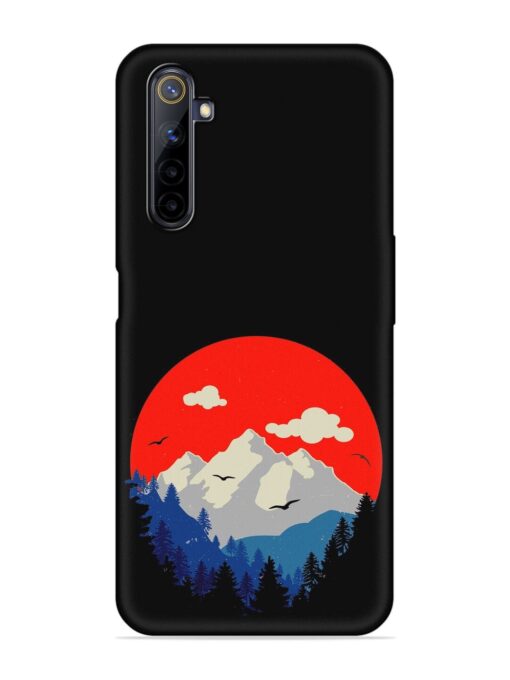 Mountain Abstract Embossed Soft Silicone Case for Realme 6 Pro