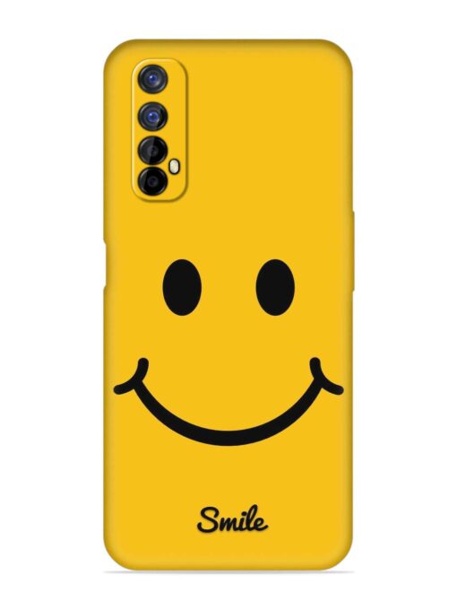 Yellow Smiley Embossed Soft Silicone Case for Realme 7 Zapvi