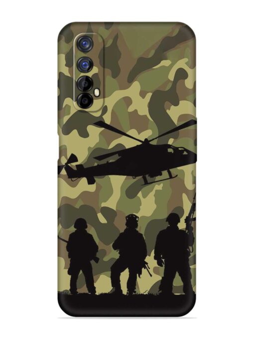 Army Heros Embossed Soft Silicone Case for Realme 7 Zapvi